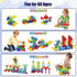 Blocks,66 3+ 3-8 Huaker Magnetic Piece Translucent Building Blocks for Boys Girls Birthday Gifts,Multi Shape Magnetic