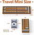 Set 2-Track 6 Small Size Travel Wooden Cribbage Board Game Foldable Cribbage with Magnetic Storage, Metal Pegs & Full