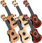XGHSHW 10 Inch Kids Mini Guitar 3 Pcs Toy Guitars 4 Strings Mini