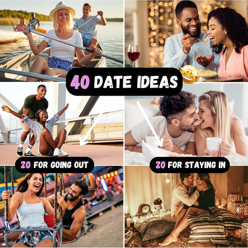 Let's Have A Date - Fun Romantic Date Night Ideas for Couples, 40 Scratch Off Cards