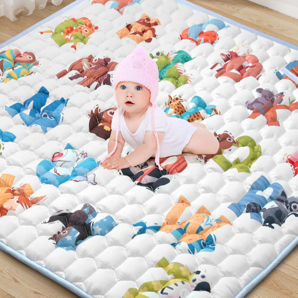 71"x59" Extra Large Baby Play Mat - Premium Thick, Non-Slip & Machine