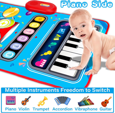 1 1-2 2 1 12-18 1 2 3 Baby Toys for Year Old: Baby Musical Mat Toddler Toys Age - in Piano Drum Babies Play Mat