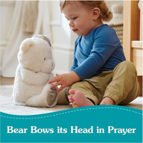 0 11" GUND Animated Goodnight Prayer Bear, Spiritual Plush Teddy Bear, Sensory Toy Stuffed Animal for Ages and Up