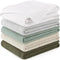 Susurration Burp Cloths Muslin 5 Pack Absorbent and Soft 100% Cotton Large