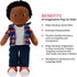 Playtime by Eimmie 14" Soft Baby Doll, Plush Rag Doll for 2 Year Olds, Washable Sensory Fabric