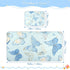 SyXIOP 28" 52" Watercolor Butterflies Light Blue Cooling Baby Crib Mattress x washablraining Pads for Baby&Toddler