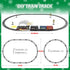 Set 3 4 5 6 7+ Funwee Train for Under Christmas Tree,Electric Train Toy with Smokes,Lights and Sound, Locomotive Train