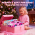 Tqeieu Car,2.4GHz 1:18 3 4 5 6 7 8 9 10 11 12,Girls 3-12 Unicorn RC Car for Girls, Rainbow Glow & Drift Wing Remote