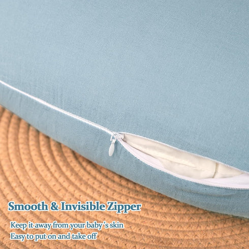 Summer Baby Nursing Pillow Cover, Removeable Breastfeeding Pillow Slipcover, Muslin Car Seat Cover Baby Girls Boys
