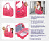 Badger Basket On-The-Go Travel Tote and Storage Bag for 18 inch Dolls - Pink Stars