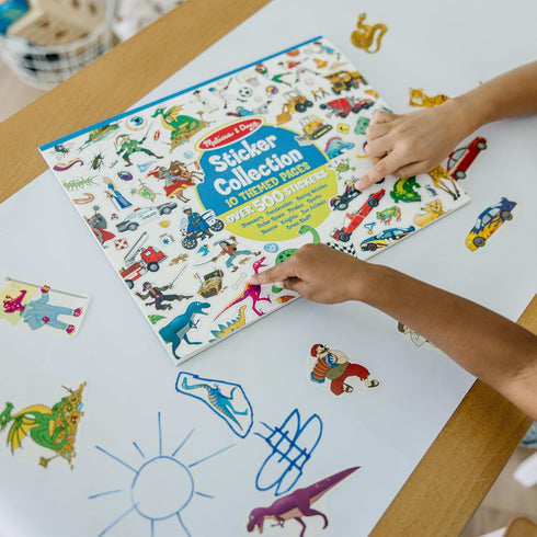 Melissa & Doug Sticker Collection Book: Dinosaurs, Vehicles, Space, and More - 500+ Stickers