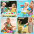 2-4 8 1-3 1 2 3 4 5 6 Fajiabao Bath Toys Toddlers PCS Mold Free Bath Toys for Kids Ages with Floating Ducks & Water