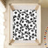 CZXW 52" 28" Soccer Balls Black White Crib Sheets Fitted x Natural Cotton Soft & Breathable for Baby Crib Mattress