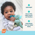 0M+, 100% RaZbaby JollyPop Pacifier, Holder w/Detachable Baby Pacifier, Stuffed Animal RaZbuddy, All Ages Medical Grade