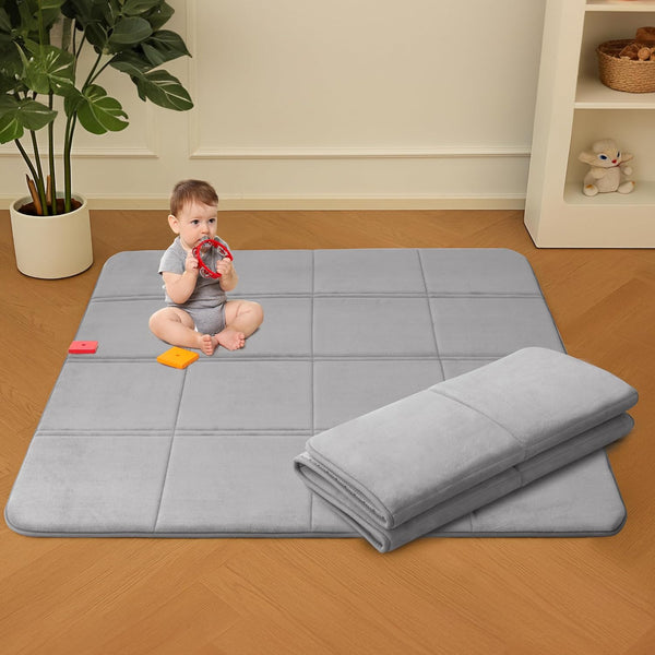 MAXYOYO 1.2" Thick Baby Play Mat for Floor, Foldable Playpen Mat, Tummy
