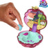Polly Pocket Sparkle Beach Shell Compact with Micro Doll & Ocean Pet, Dolls & Accessories, Travel Toy with Water Play