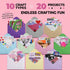 20 Set 20 Packaged, Arts & Crafts Kit for Girls The Surprise Craft Box, All-Inclusive DIY Craft with Fun Projects