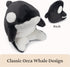 1 10 GUND Flynn Orca Whale Plush, Premium Whale Stuffed Animal for Ages and Up, Black/White