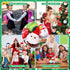 Aoriher 12 Pcs Christmas Plush Ornaments, 3.15 Inch Plush Doll Toy for Xmas Party Favor Gifts