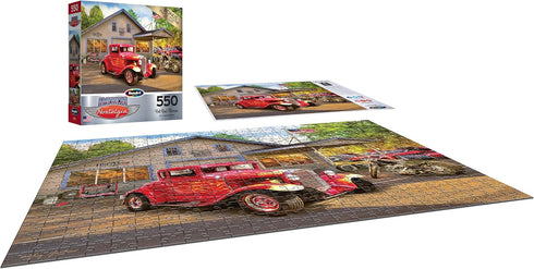 550 RoseArt - American Nostalgia - Hot Rod Flames - Piece Jigsaw Puzzle for Adults