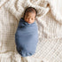 Natemia Baby Muslin Swaddle Blanket (Gray) - Silky Soft, Gentle Receiving Blankets for Newborns, Boys, Girls