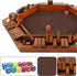 1-6 12 Sets Juegoal Wooden Shut The Box Dice Game for Players, Upgrade Tabletop Board Game with Dice for Kids Adults