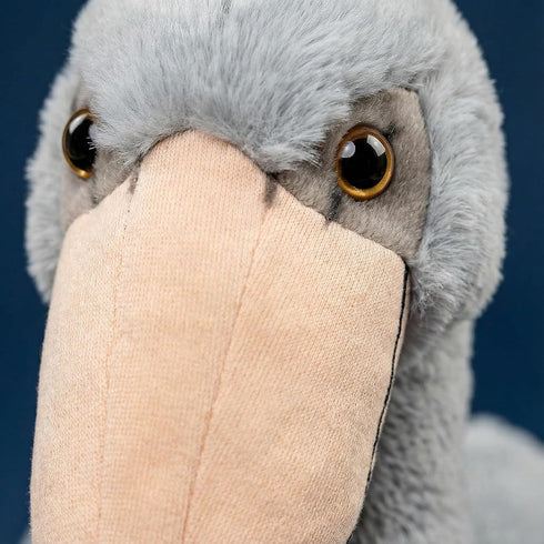 ZHONGXIN MADE 18.5inch Large Shoebill Plush Toy - Lifelike Stork Stuffed Animal, Cute Grey Shoebill Toy for Home