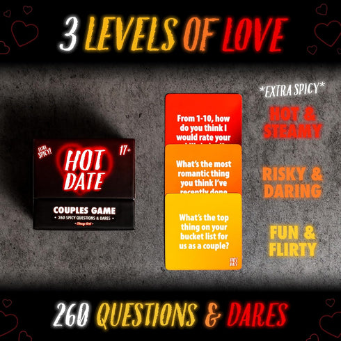 260 2 Classy Girl Hot Date Couples Game for Adults - Spicy, Fun Questions & Dares for Romantic Nights & Deep