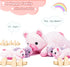 IKASA Mommy Pig Stuffed Animal Mom and Baby Plush Toy, Cute 16" Soft Small Fluffy Mama Family Set Toy