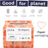 Pura Size 1 Eco-Friendly Diapers (4-11lbs), Hypoallergenic Soft Organic Cotton, 3 Packs of 32