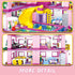 CSNRHG Summer Set 1018 6+ Pink Pool Villa Building Block Friends Construction Educational Toy Pieces Gifts for Girls
