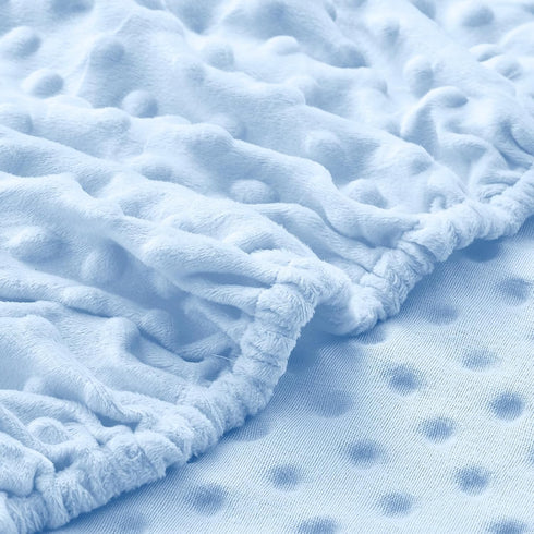 28 52 Inch Entisn Baby Crib Sheets, x Minky Dot Fitted Crib Mattress Sheet for Boys, Soft and Warm Fleece Nursery