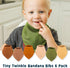 Water-Resistant Tiny Twinkle Bandana Bibs for Infants - Absorbent Teething Scarf