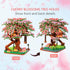 Set 14+, 2028PCS, Japanese Cherry Blossom Tree Building Block Teen Age Sakura Flowers Botanicals Micro Blocks
