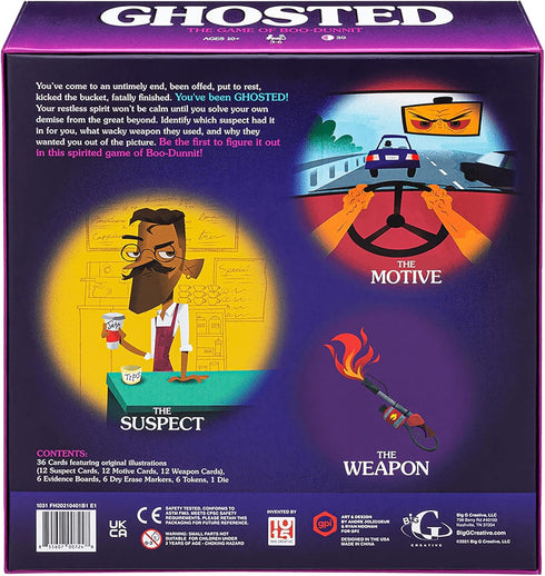 Ghosted - Social Deduction Game - 3-6 Players - Ages 10+ - 30 Minute Gameplay