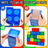 30 Pieces Building Block Party Box, Cardboard Snack Box for Children's Building Block Game Party Decorations