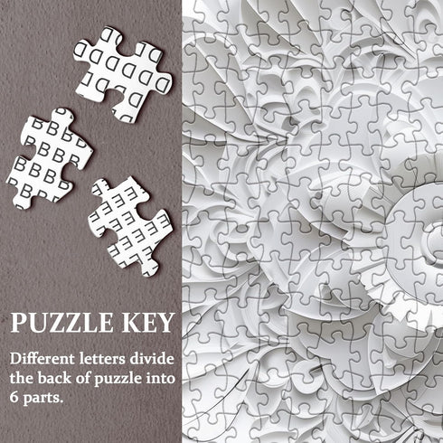 Mandala Flower Papercut Floral Jigsaw Puzzle for Adults, 1000 Pieces Difficult Challenging Art The Lotus Flower