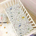 Fitted Crib Sheets Wild Plants Mushroom - Stretchy Portable Playard Sheets for Baby Toddler, Breathable Soft Mini Crib