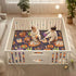 GuoChe Seamless Cozy 50'' 50'' Halloween Food - Themed Pattern Soft Thick Baby Gym & Activity Mat for Floor Breathable