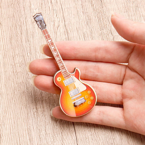 4 Pcs Miniature Guitar, Miniature Bass Model 1:12 for Mini Music Room Home Decoration