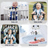 Car Seat Toys for Babies 0-6 Months, Hanging Rattle Toys for Crib Mobile, Black and White High Contrast Stroller Toys