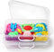 sikmcle 2 Pcs Sand Tray Sensory Bin with Lid and Handle, Portable Sensory