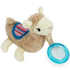 Nuby Soft Plush Pacifinder with Detachable Silicone Pacifier, 0-6 Months, Llama, Natural Cherry Shape, Multi