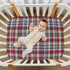 Vdsrup 39 27 5In Crib Sheets for Boys Girl Red Blue Beige Plaid Neutral Mini Crib Mattress Sheets Fitted, Toddler Baby