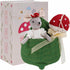 LEVLOVS Mouse Doll, Christmas Mouse in a Box, Sister Mouse in Matchbox, Linen Doll with Mushroom in Leaf Bed
