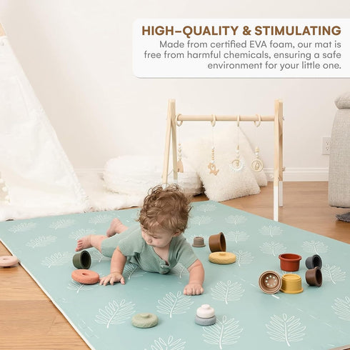 72x48 Inches Childlike Behavior Baby Play Mat - Extra Large, Foam Play Mat with Soft Interlocking Floor Tiles - Baby