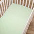 American Baby Company 100% Natural Cotton Fitted Crib Sheet, 52" x 28", Celery, for Boys and Girls