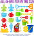 3-10 18pc 4 10 Click N' Play Beach Toys for Kids - Sand Toys Including Sand Buckets for Kids with Sifter, Watering Can
