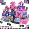 Annexfun 150PCS Magnetic Blocks with Light Up Blocks,Magnetic Cubes Magnetic Building Blocks