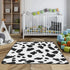 KLUVIO 50" 50" Cow Print Baby Play Mat X Thicken Cushioned Baby Mats for Floor, Non-Slip & Washable Kids Play Mat